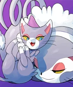 pokemon Glameow art Diamond Paints
