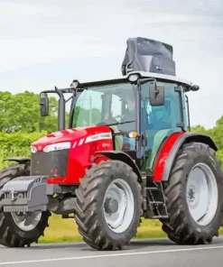 red ferguson tractor art Diamond Paintings