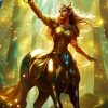 Fantasy blonde centaur Diamond By Numbers
