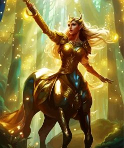 Fantasy blonde centaur Diamond By Numbers