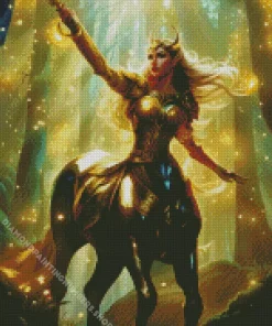 Fantasy blonde centaur Diamond By Numbers
