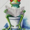 Frog Sitting on the Toilet Reading a Newspaper Diamond By Numbers