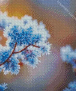 Frost on branches Diamond By Numbers