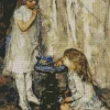 Girls Blowing Bubble Art Diamond Paintings
