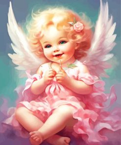 Little blonde angel girl Diamond By Numbers