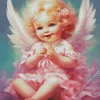 Little blonde angel girl Diamond By Numbers