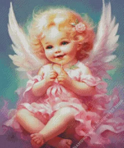 Little blonde angel girl Diamond By Numbers
