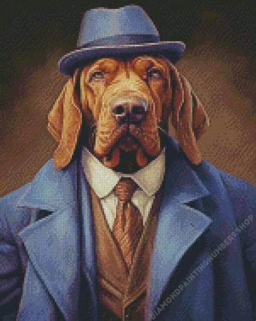 Mr bloodhound Diamond With Numbers