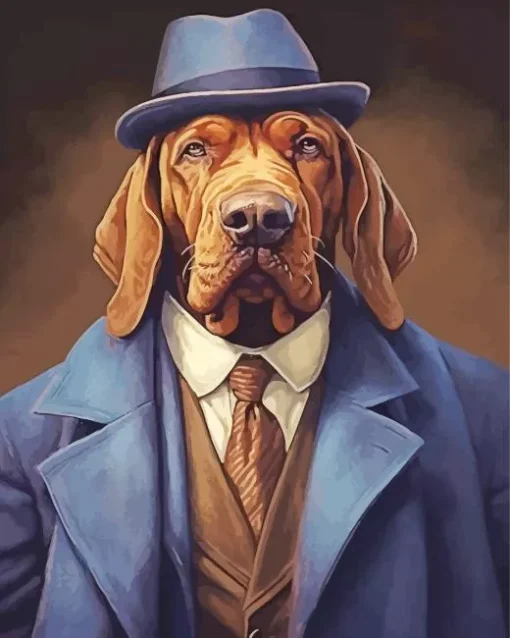 Mr bloodhound Diamond With Numbers