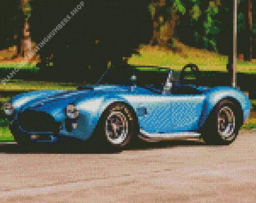 Shelby blue ac cobra Diamond With Numbers