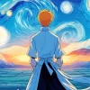Starry Night bleach anime ichigo Diamond Paintings