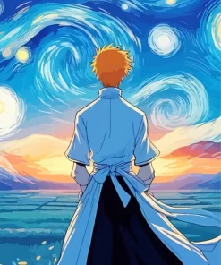 Starry Night bleach anime ichigo Diamond Paintings