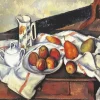 Still Life with Sugar Bowl Jug and Plate of Fruit Diamond Paintings