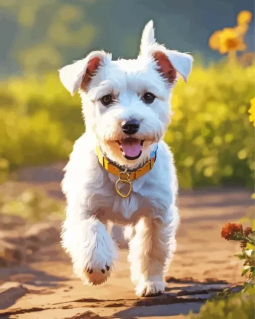 White affenpinscher Diamond Paintings