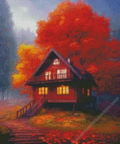 aesthetic fall house Diamond With Numbers