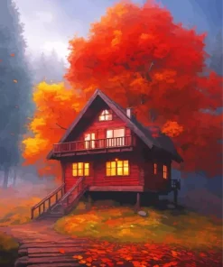 aesthetic fall house Diamond With Numbers