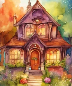 aesthetic fantasy cottage Diamond Paints