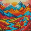 aesthetic fantasy mountains Diamond Paintings