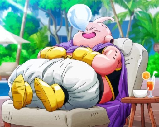 aesthetic fat buu art Diamond By Numbers
