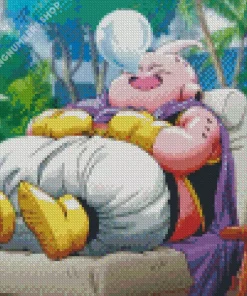 aesthetic fat buu art Diamond By Numbers