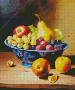 aesthetic fruit bowl art Diamond By Numbers