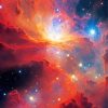 aesthetic galaxy red Diamond By Numbers