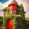 aesthetic red house Diamond By Numbers