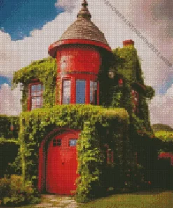 aesthetic red house Diamond By Numbers