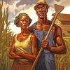 american farmers couple Diamond By Numbers