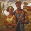 american farmers couple Diamond By Numbers