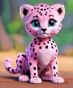 baby cheetah Diamond By Numbers