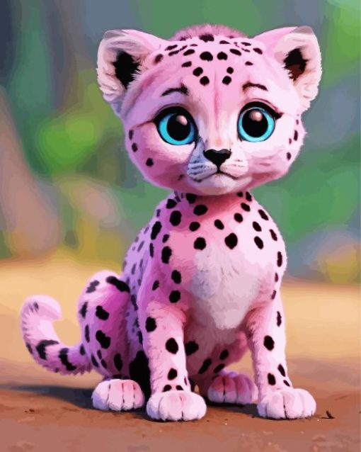 baby cheetah Diamond By Numbers