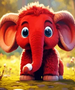 baby elephant Diamond With Numbers