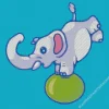 balancing elephant Diamond Paintings