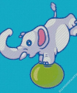 balancing elephant Diamond Paintings