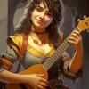 bard girl Diamond Paintings