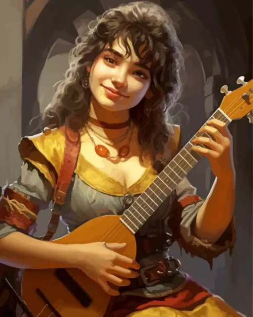 bard girl Diamond Paintings