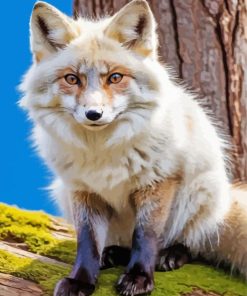 blond fox animal Diamond By Numbers