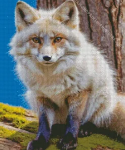blond fox animal Diamond By Numbers