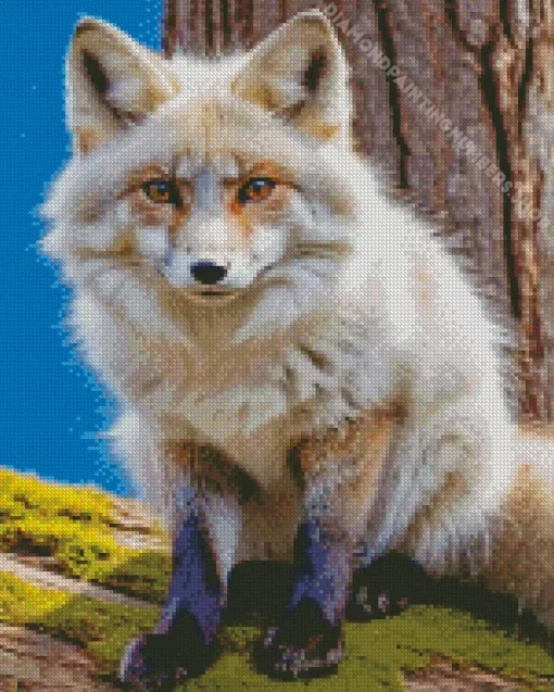 blond fox animal Diamond By Numbers
