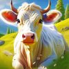blonde cow in farm Diamond Dotz