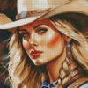blonde cowgirl Diamond By Numbers