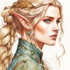 blonde elf Diamond By Numbers