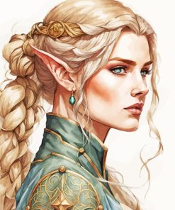 blonde elf Diamond By Numbers
