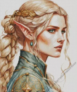 blonde elf Diamond By Numbers