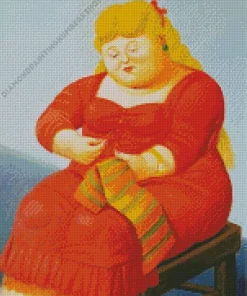 blonde fat girl art Diamond By Numbers