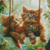 blonde kittens Diamond With Numbers