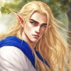 blonde male elf Diamond By Numbers