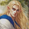 blonde male elf Diamond By Numbers
