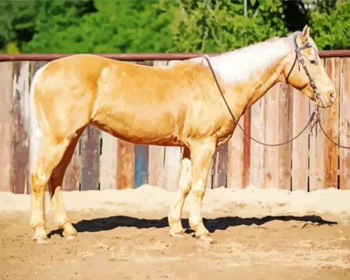 blonde stallion Diamond With Numbers